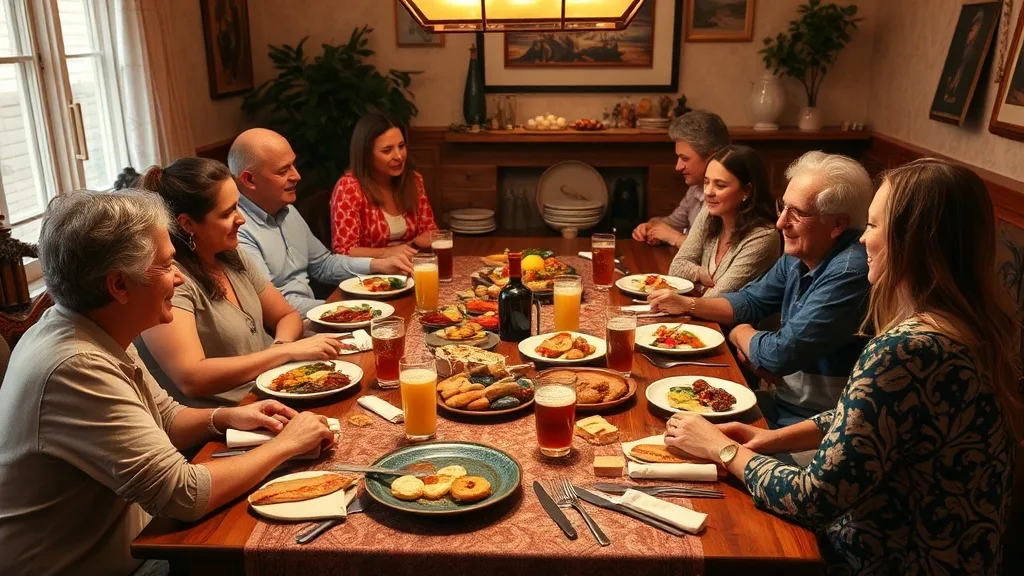 Dream symbol: table with known people: scenarios: Dream of eating at a table with known people