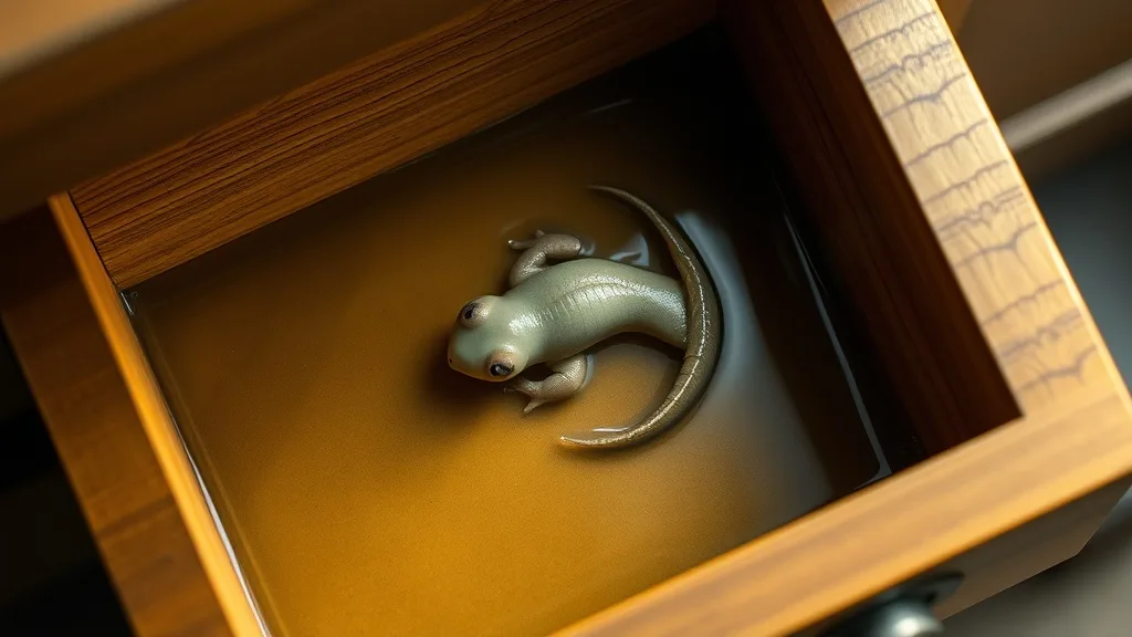 Dream symbol: tadpole: scenarios: Dream of Tadpole in a Drawer