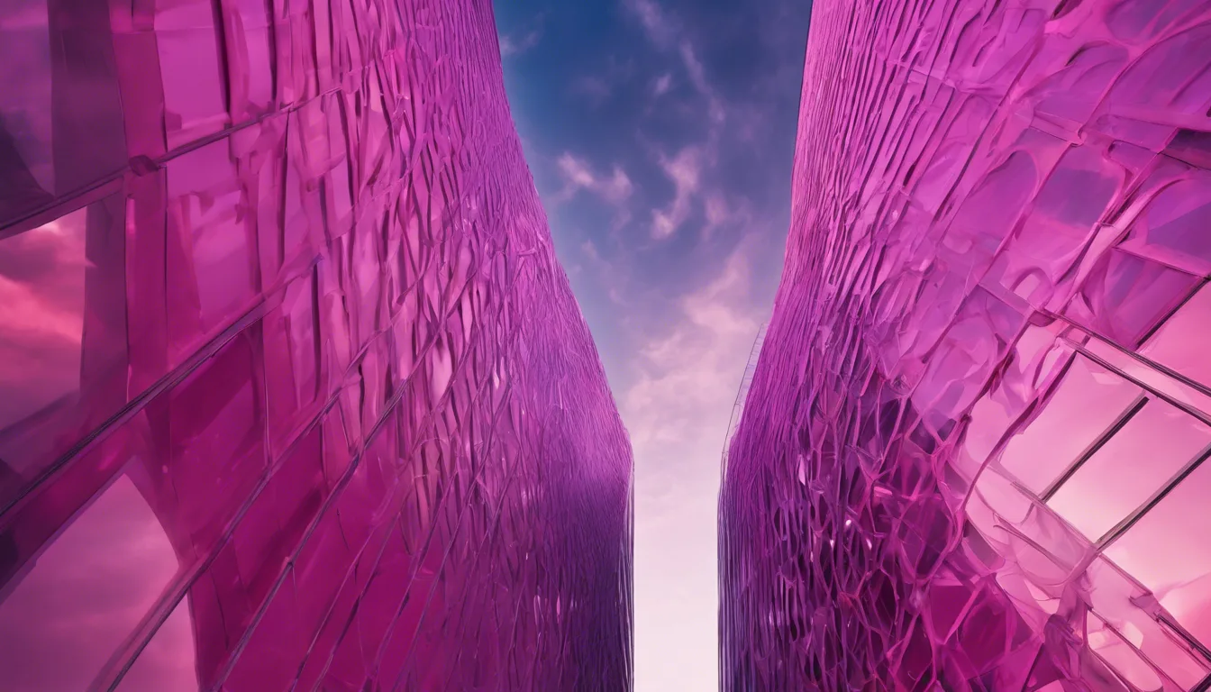 The Dreamy Significance of Tall Pink-Purple Buildings
