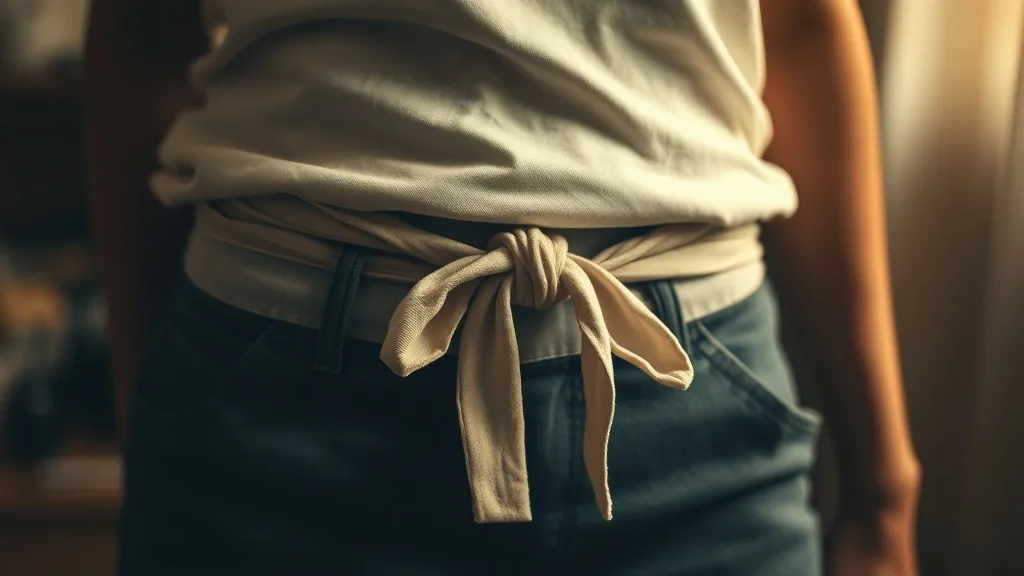 Dream symbol: tie to waist: scenarios: Dream of a Waist Tie Slipping Off