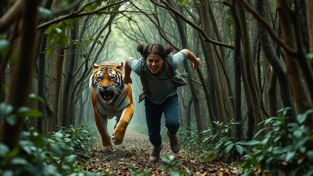 Dream symbol: tiger bucks: scenarios: Dream of a tiger chasing you