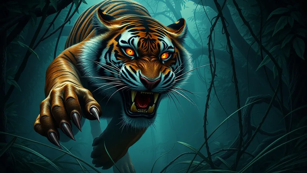Dream symbol: tiger bucks: symbolism: Aggression and Danger