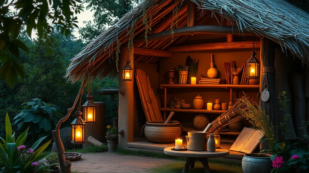 Dream symbol: traditional healer's residence: symbolism: Representation of Personal Transformation and Renewal