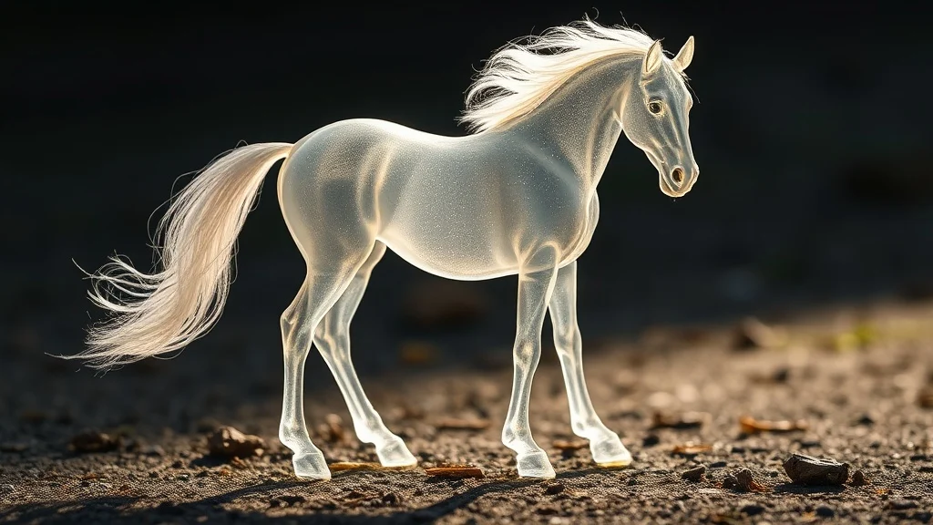 Dream symbol: transparent horse: scenarios: Dream of a Transparent Horse on the Ground