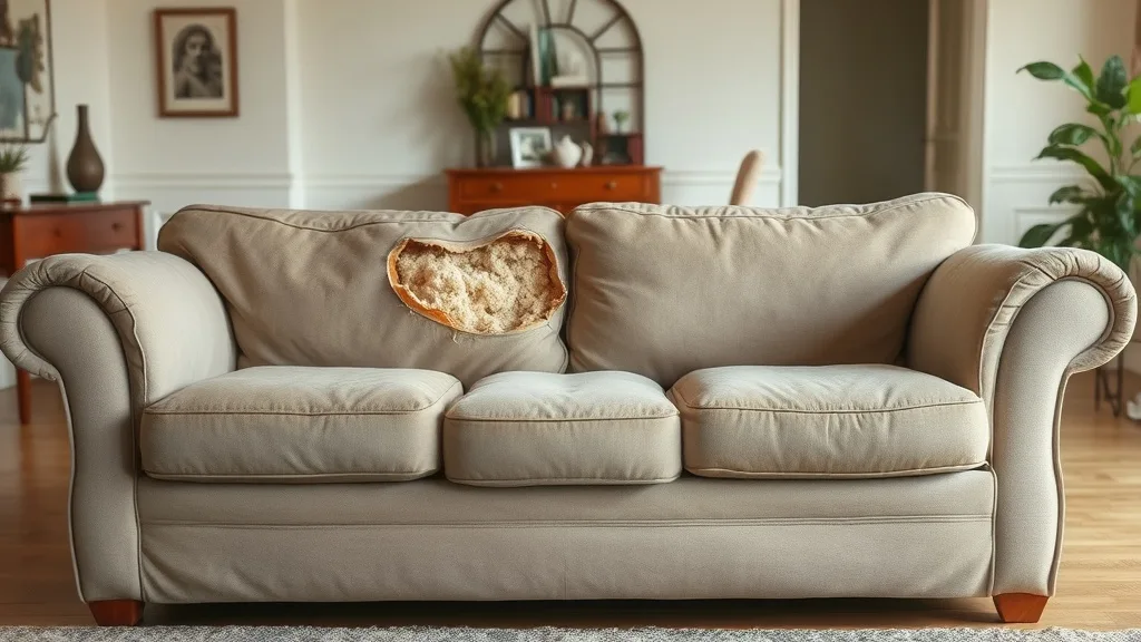 Dream symbol: upholstery: scenarios: Dream about Ripped Upholstery
