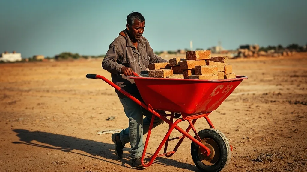 Dream symbol: wheelbarrow: scenarios: Dream of pulling a wheelbarrow