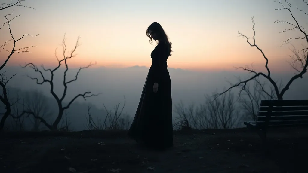Dream symbol: women in black: symbolism: Portrayal of Isolation and Loneliness