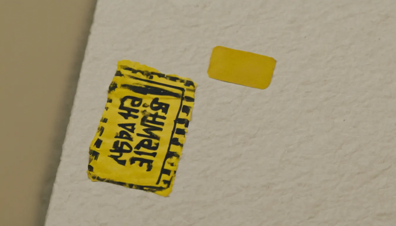 Dream Symbol: Yellow Sticker: Uncovering the Hidden Messages