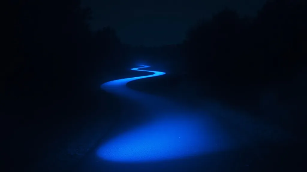 Dream symbol: blue and grey light: scenarios: Dream about Blue Light Illuminating a Path
