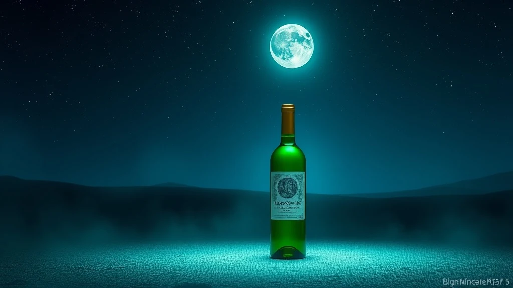 Dream symbol: green bottle of wine: scenarios: Dream of a green bottle of wine with a moonstone label
