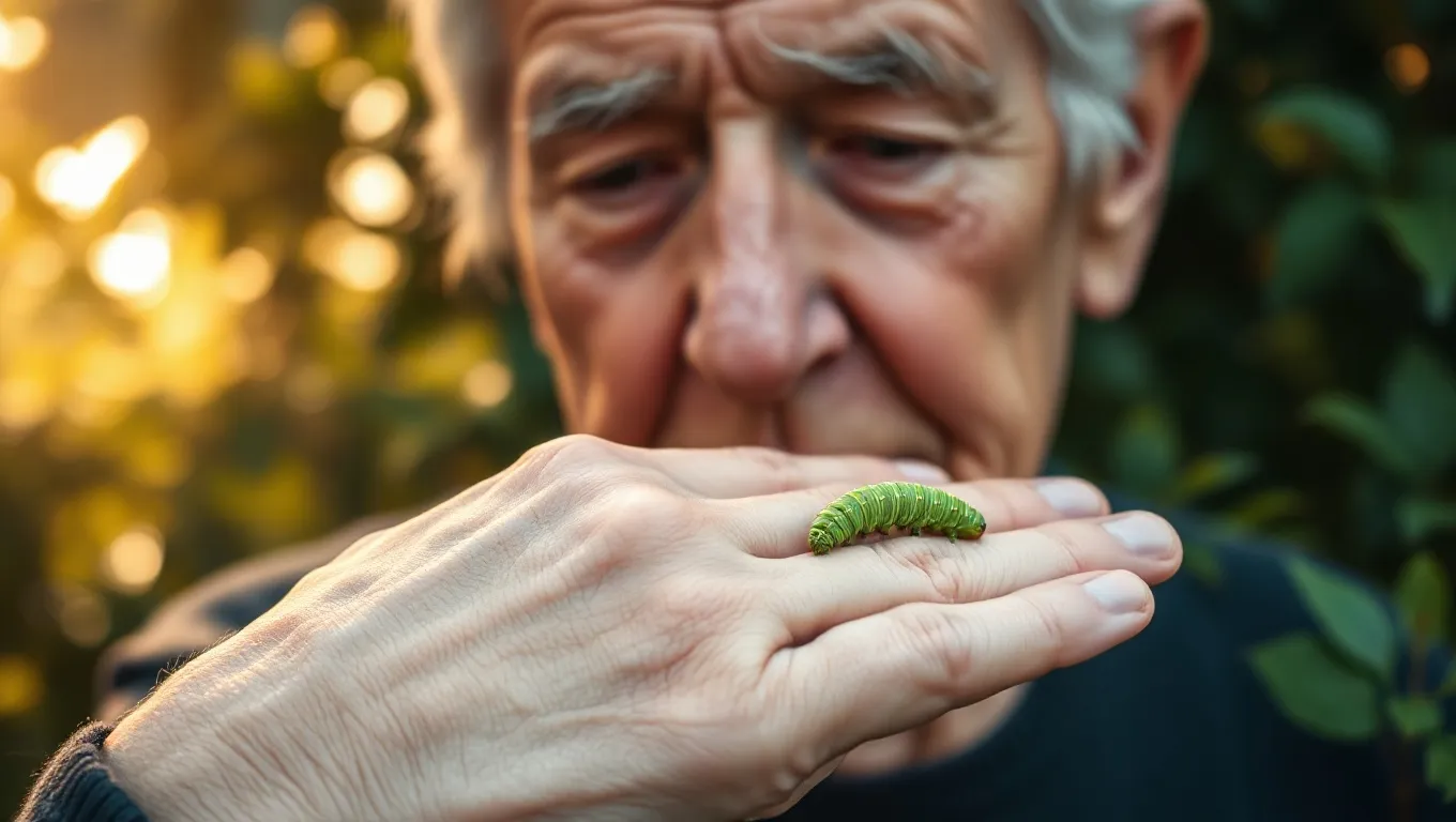Dream symbol: green caterpillar: demographics: Elderly Individuals Dreaming of Green Caterpillars