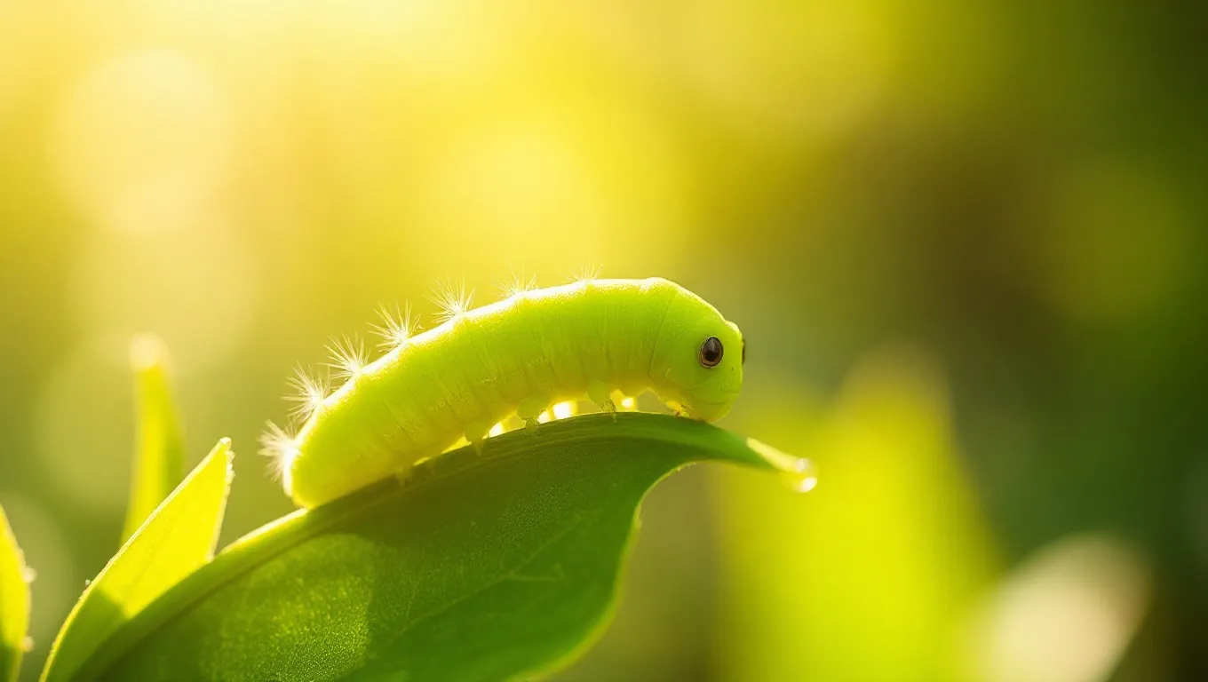 Dream symbol: green caterpillar: symbolism: Herald of Positive Changes Coming Soon