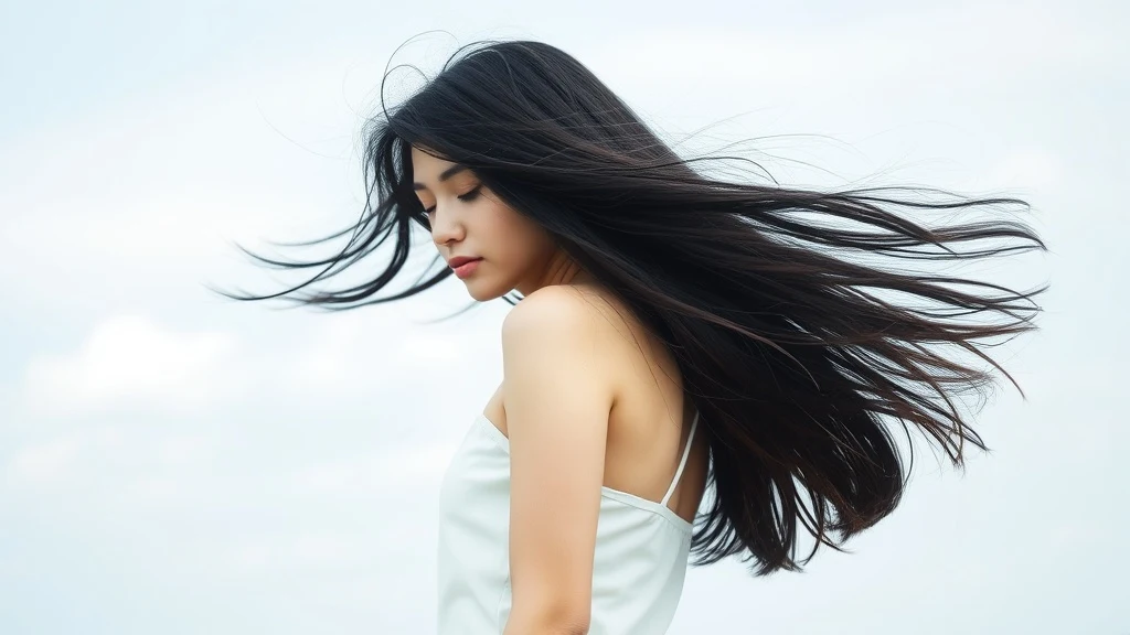 Dream symbol: long black hair: scenarios: Dream of long black hair blowing in the wind