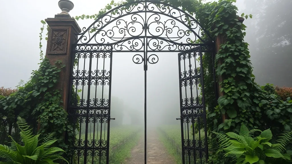 Dream symbol: metal gate: scenarios: Dream of a Metal Gate in a Garden