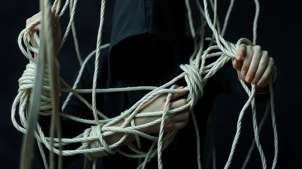 Dream symbol: white cords: symbolism: Bondage and Restriction