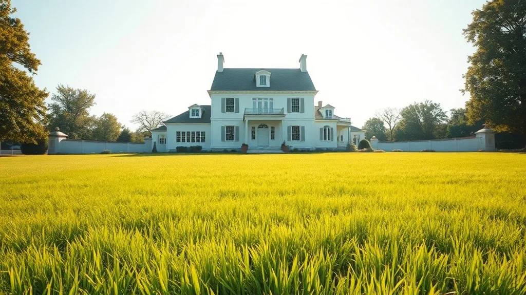 Dream symbol: white and grey house: scenarios: Dream of a White and Grey House with a Yard