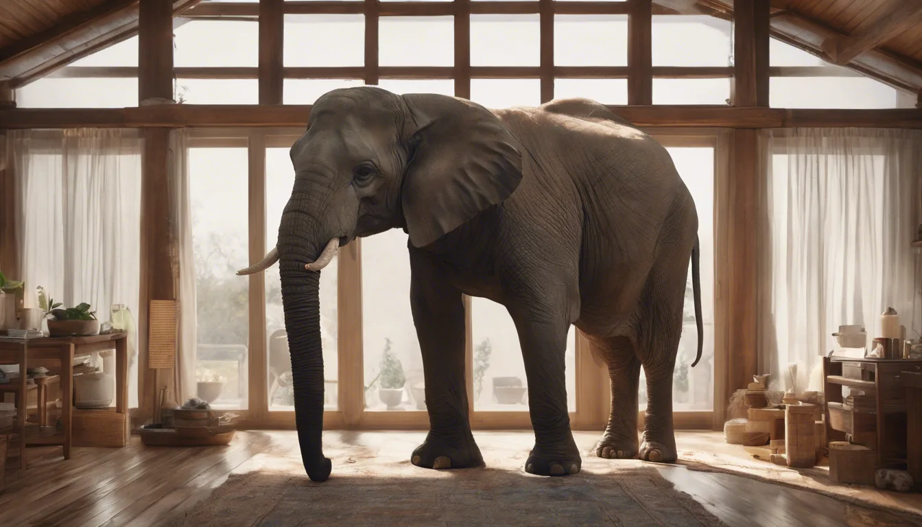 Dream symbol: elephant: scenarios: Dream of Elephant in House