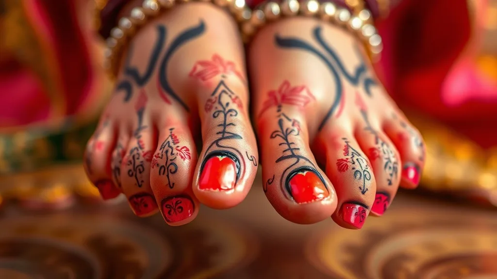 Dream symbol: krishna's feet: scenarios: Dream about Krishna's Feet with Toenails Painted