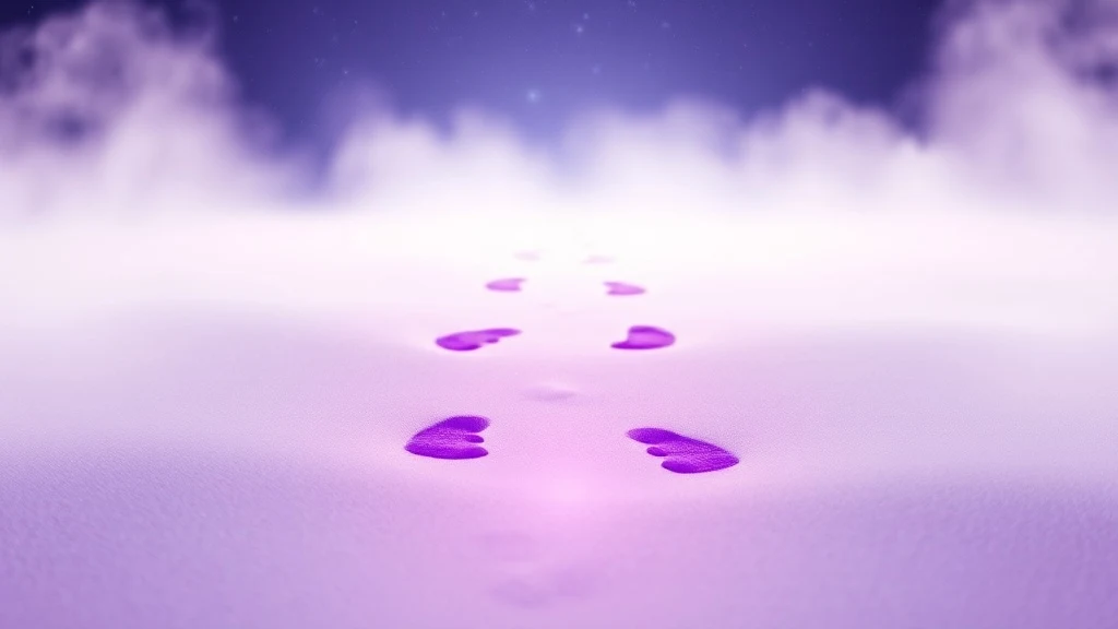 Dream symbol: purple footprints: symbolism: Spiritual Awakening