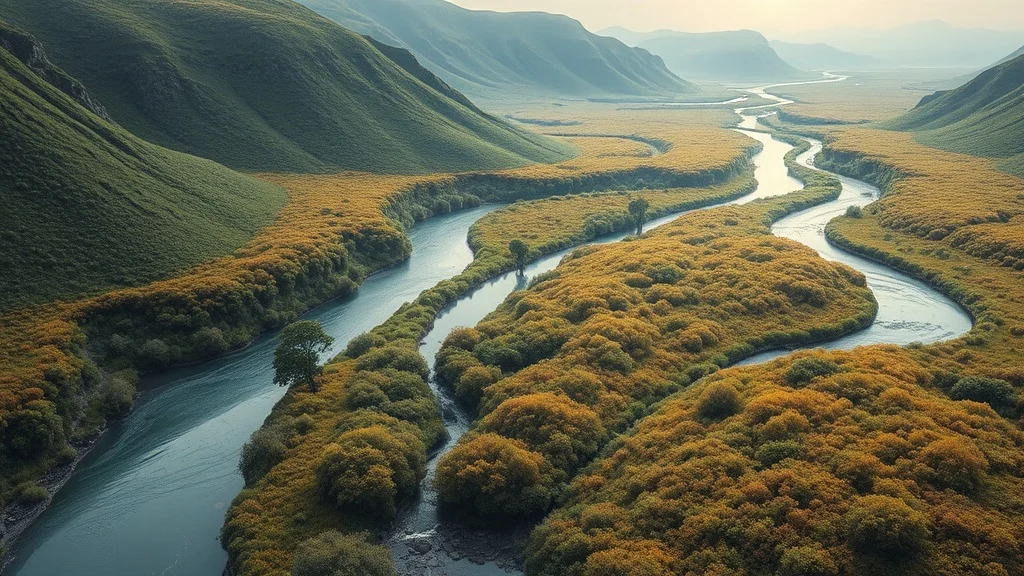 Dream symbol: three small rivers: symbolism: Creativity and Fertility