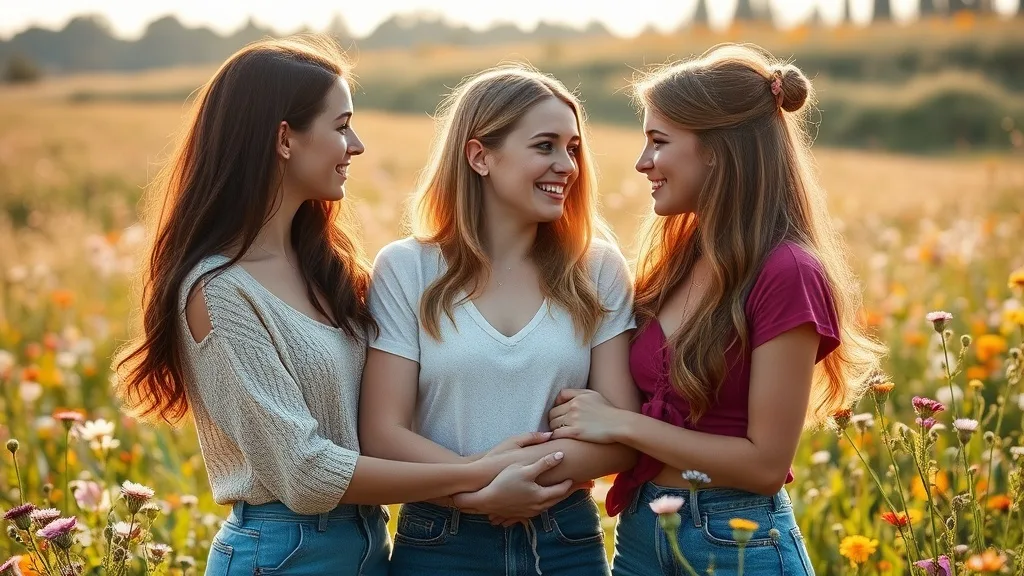 Dream symbol: three young women: symbolism: Friendship and Sisterhood