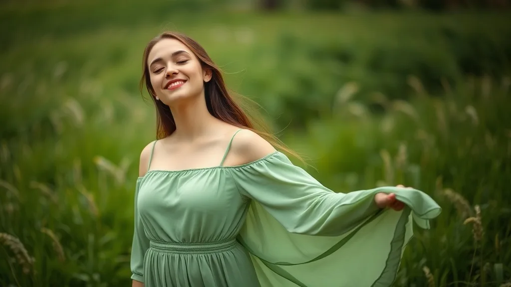 Dream symbol: tight green dress: symbolism: Emotional Balance and Stability