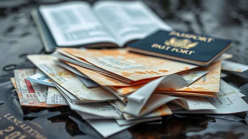 Dream symbol: traveling document: scenarios: Dream of Wet Travel Documents