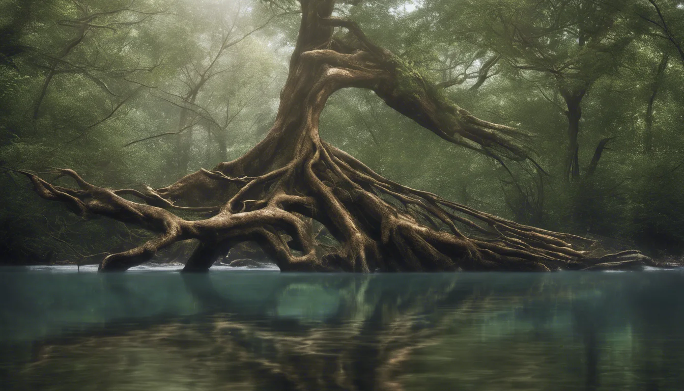 Dream symbol: tree falling: scenarios: Dream about a Tree Falling on Water
