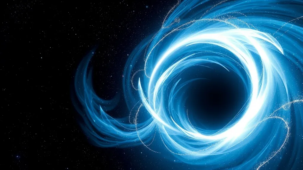 Dream symbol: white cosmic blue and gold: scenarios: Dream about a white cosmic blue and gold wormhole