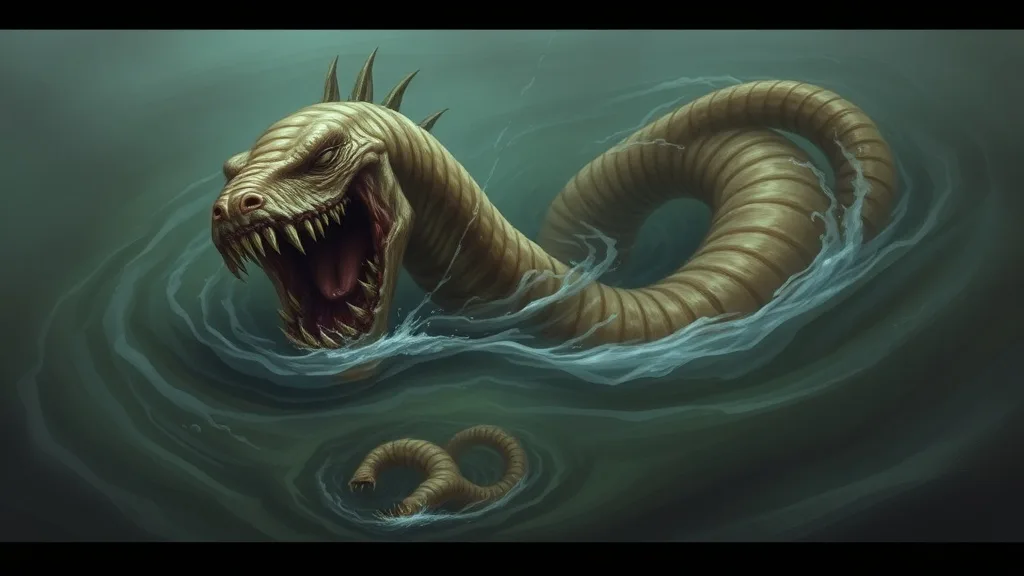 Dream symbol: worm-like monster: scenarios: Dream of a Worm-like Monster Being Drowned