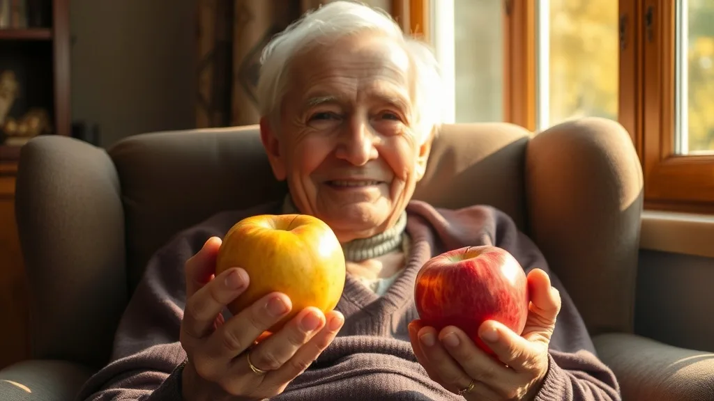 Dream symbol: yellow and pink apple: demographics: Seniors
