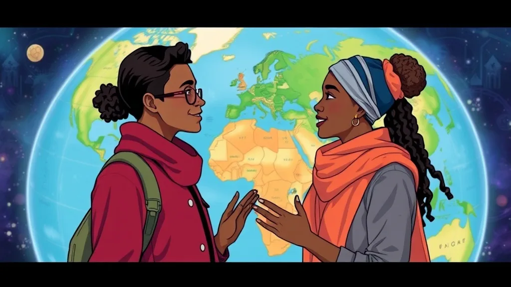 Dream symbol: different race and culture: symbolism: Cultural Exchange and Globalization