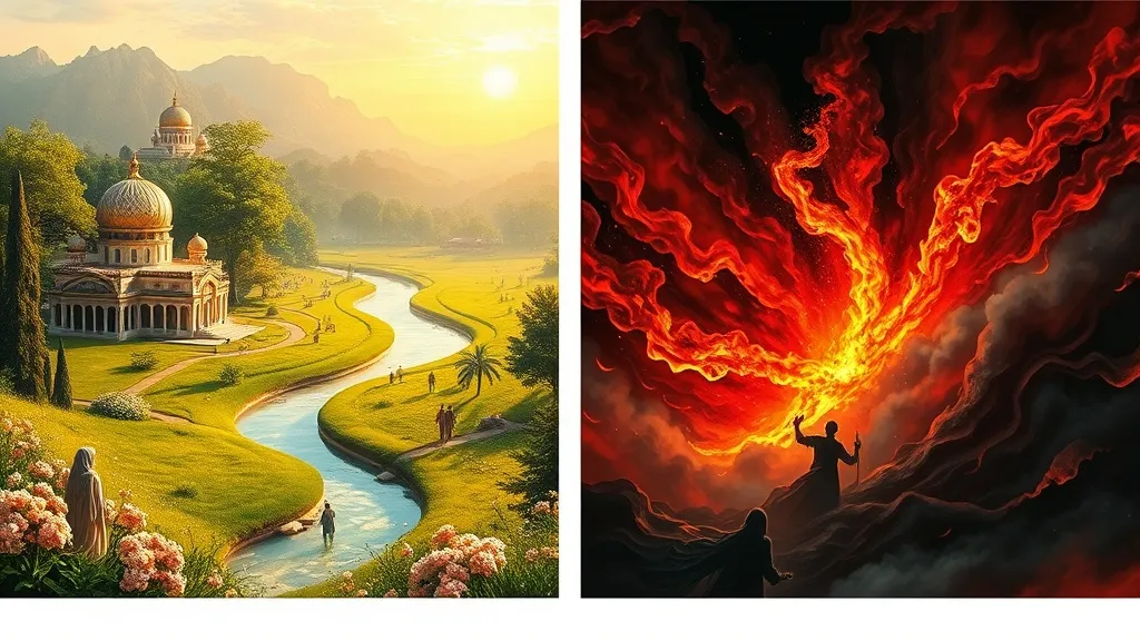 Dream symbol: islamic beliefs: symbolism: Paradise and Hell: Visions of the Afterlife