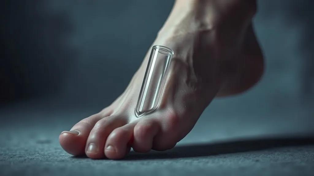 Dream symbol: tube in foot: scenarios: Dreaming of a Glass Tube in Your Foot