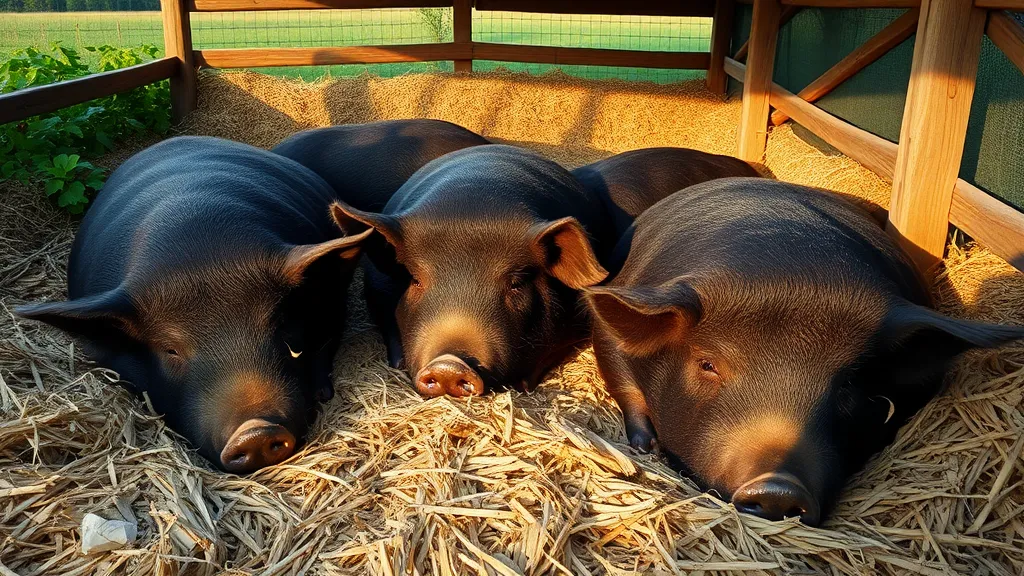 Dream symbol: big fat black pigs: scenarios: Dream of Big Fat Black Pigs Sleeping