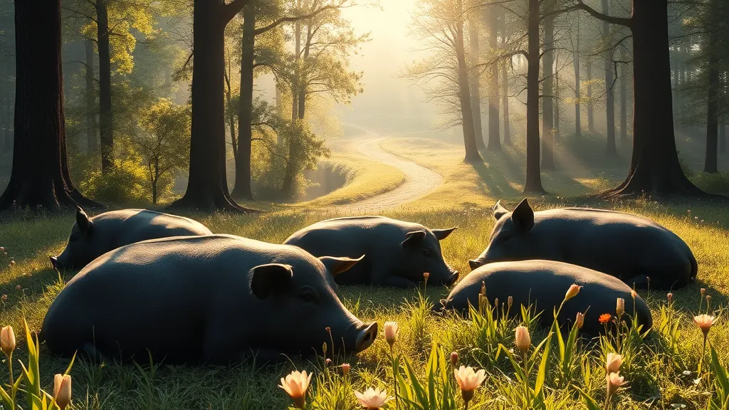 Dream symbol: big fat black pigs: symbolism: Significance of Transformation and Personal Growth