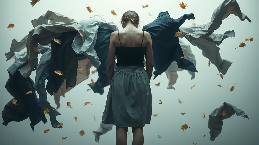 Dream symbol: clothes falling out: symbolism: Disintegration of Public Persona