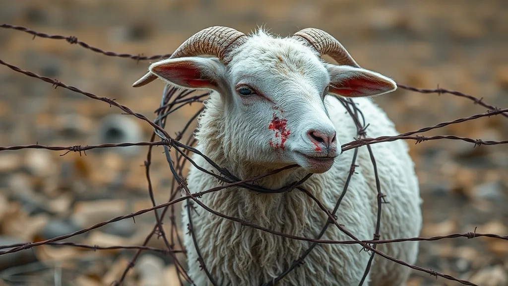 Dream symbol: ewe caught in barb wire: scenarios: Dream about Ewe Caught in Barb Wire