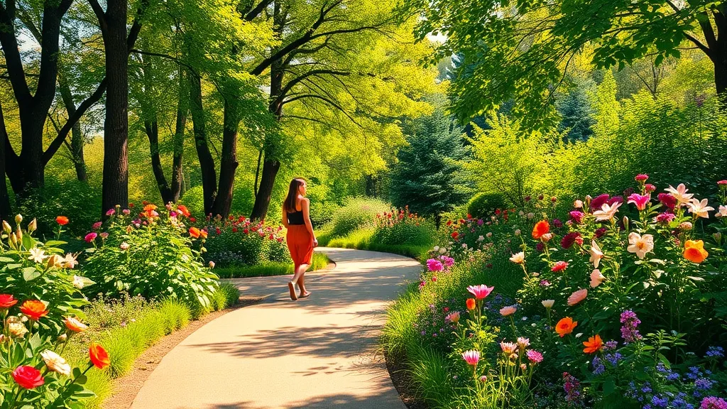 Dream symbol: garden with plants: scenarios: Dream about Walking Through a Beautiful Garden