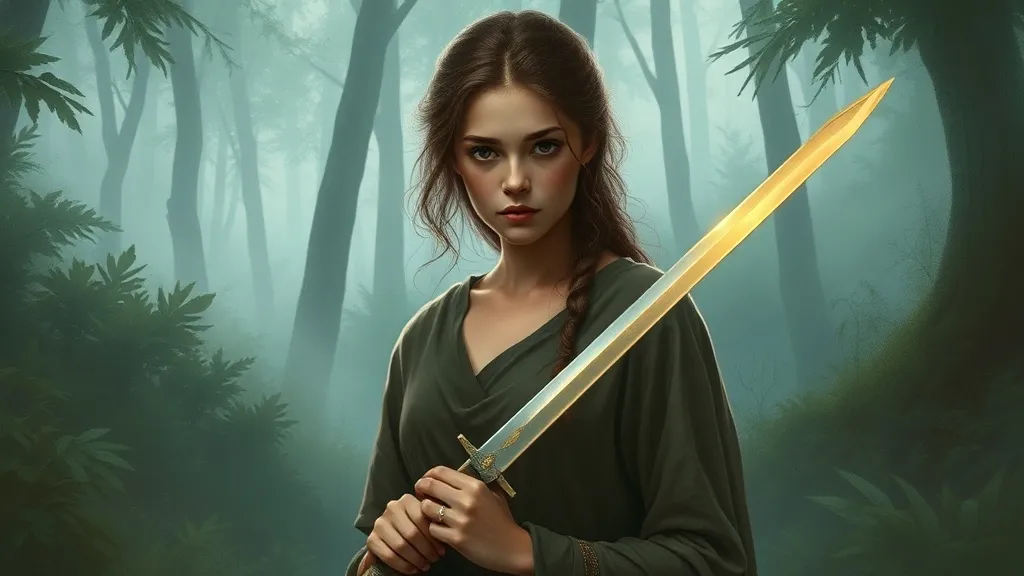 Dream symbol: girl with sword: symbolism: The Maiden's Journey of Self-Discovery