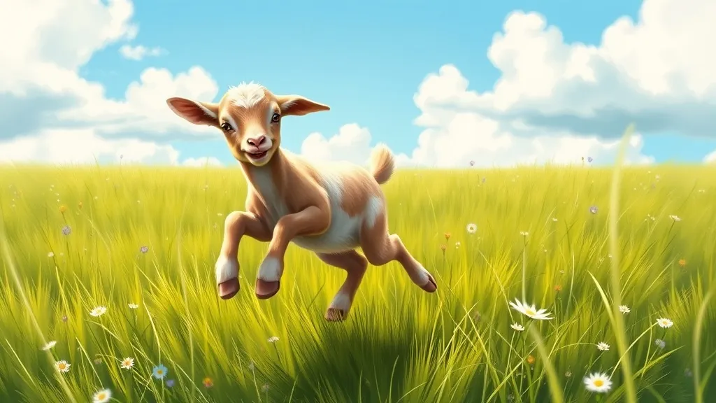 Dream symbol: baby female goat: scenarios: Dream of a Baby Female Goat in a Field