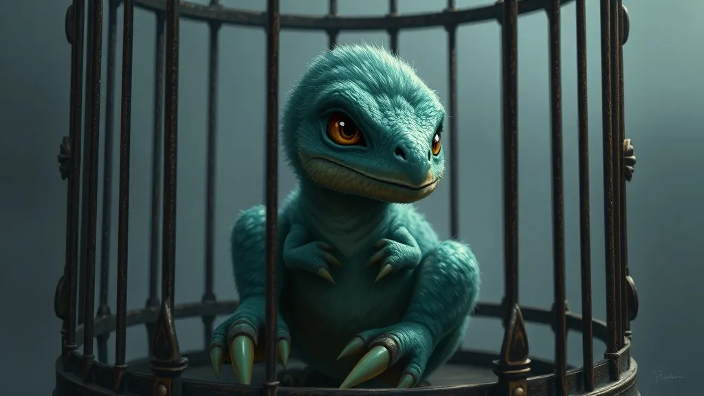Dream symbol: baby girl raptor: scenarios: Dreaming of a Baby Girl Raptor in a Cage:  Feeling Trapped or Restricted