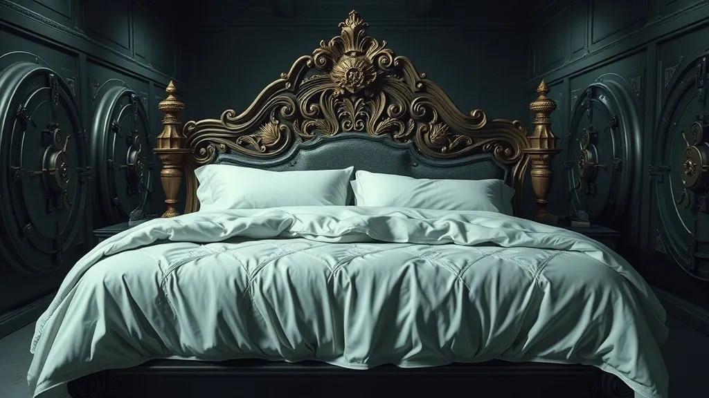 Dream symbol: bank bed: symbolism: Financial Security and Instability
