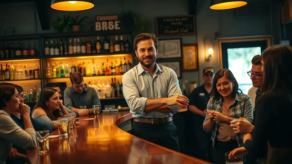 Dream symbol: bar and customers: scenarios: Dream about being a bartender serving customers