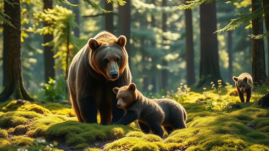 Dream symbol: bear family: demographics: Nature Lovers and Outdoor Enthusiasts