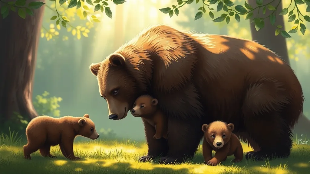 Dream symbol: bear family: symbolism: Nurturing and Protection