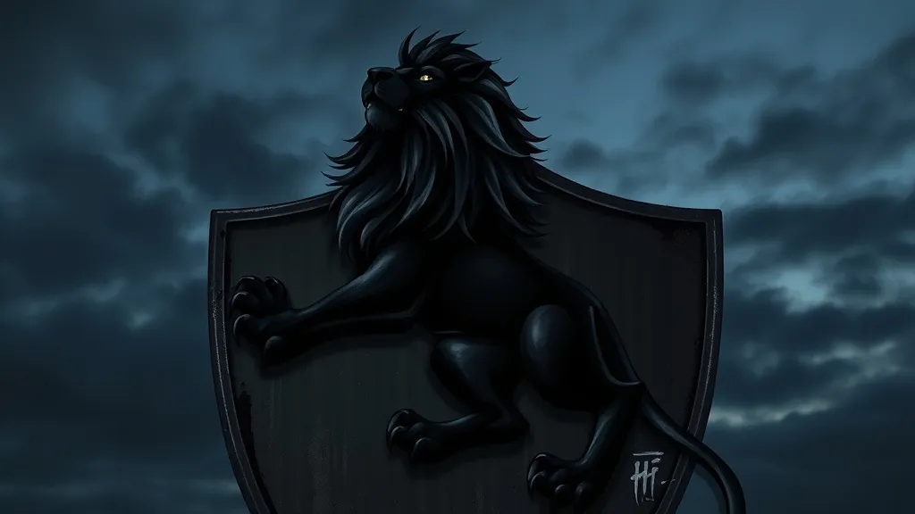 Dream symbol: black heraldic lion: scenarios: Dreaming of a Black Heraldic Lion on a Shield
