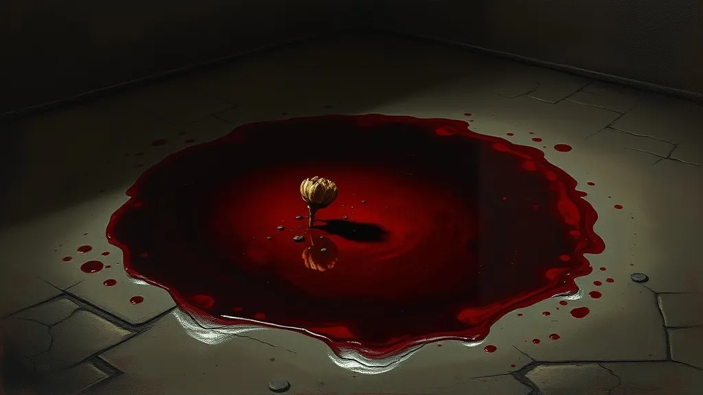 Dream symbol: pool of blood: symbolism: Loss of Vitality and Energy