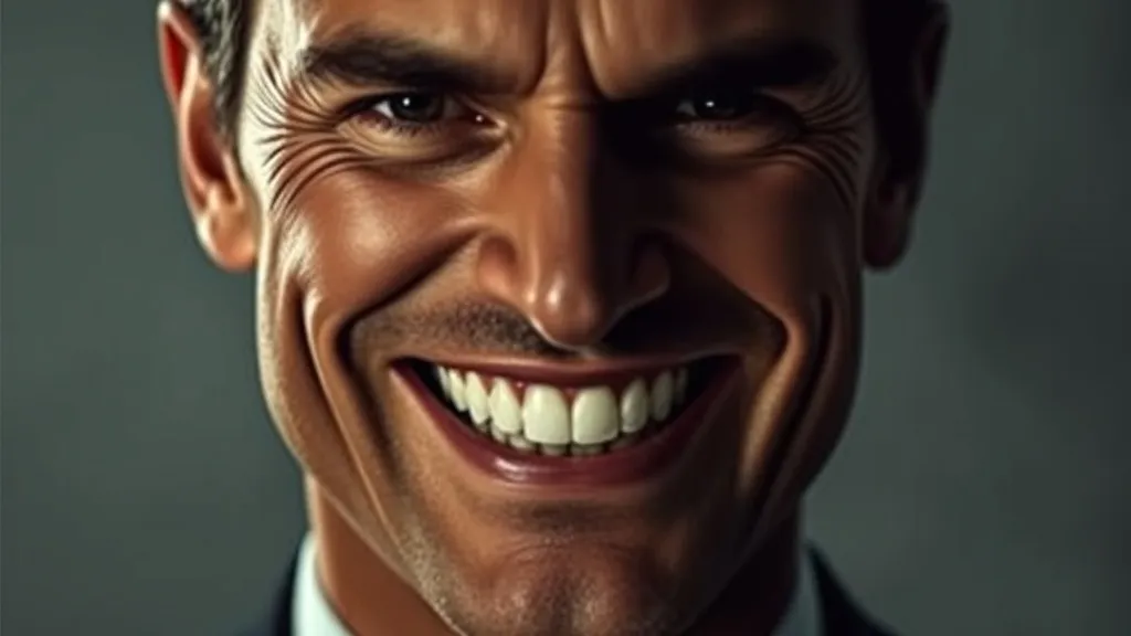 Dream symbol: man with white bright smile: symbolism: Hidden Agendas and Deception