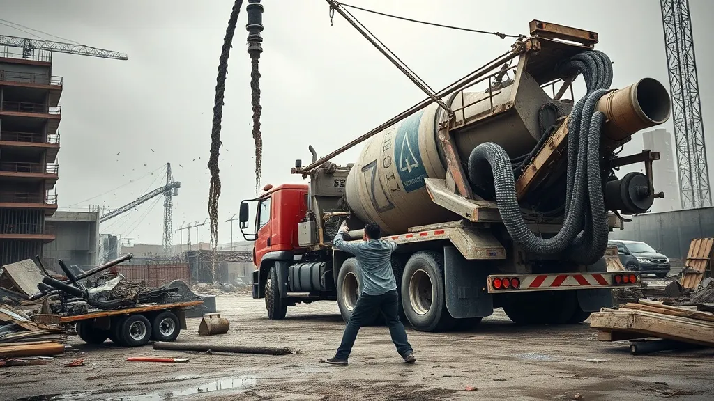 Dream symbol: concrete pump: scenarios: Dream about Losing Control of a Concrete Pump